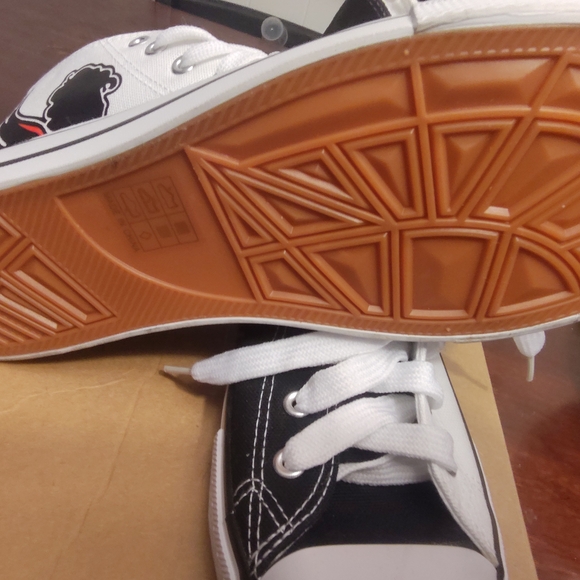 Love Black and White High-Top Sneakers - Picture 9 of 10